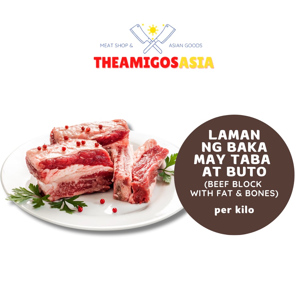 LAMAN NG BAKA MAY TABA AT BUTO (BEEF BLOCK WITH FAT & BONES)