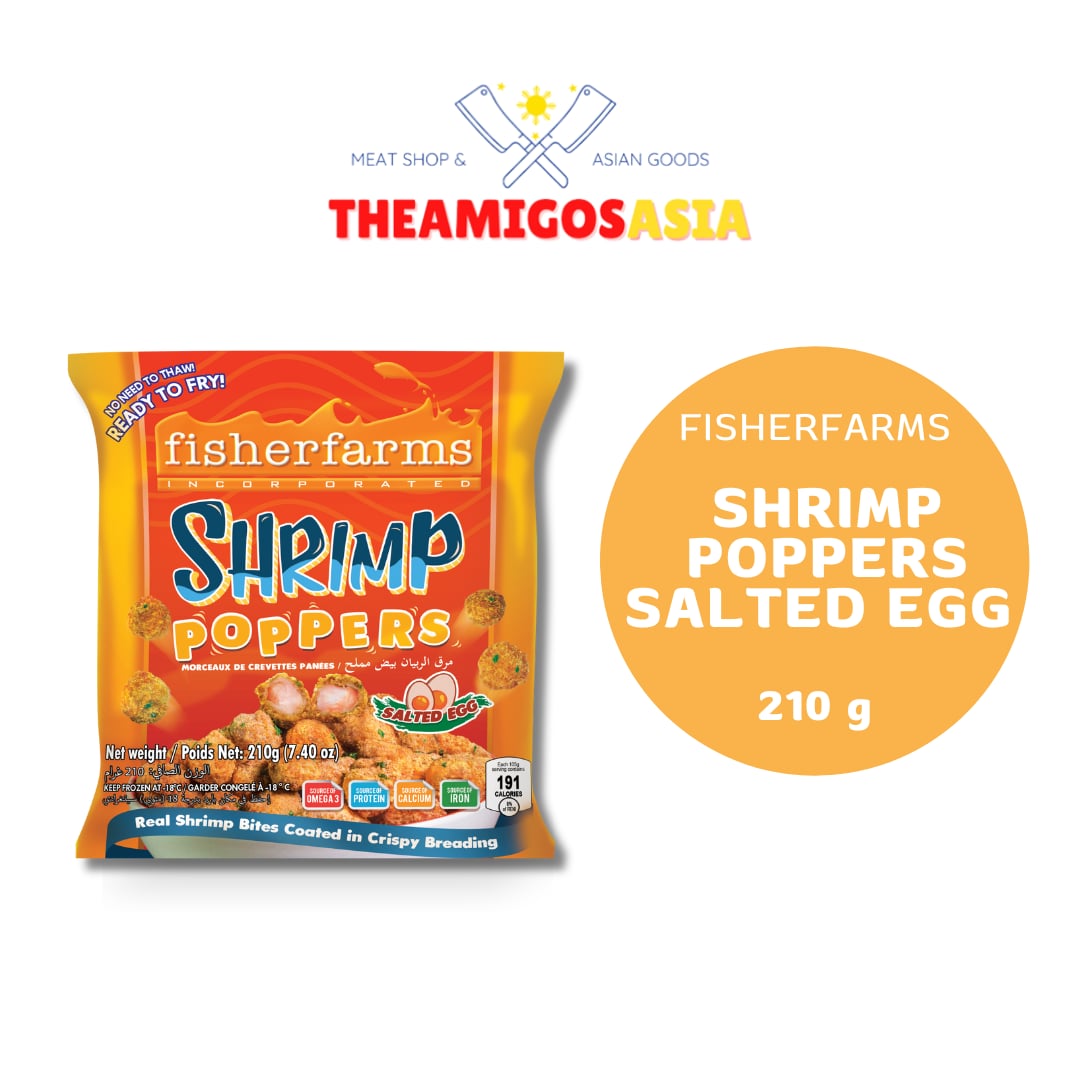 FISHERFARMS SHRIMP POPPERS SALTED EGG