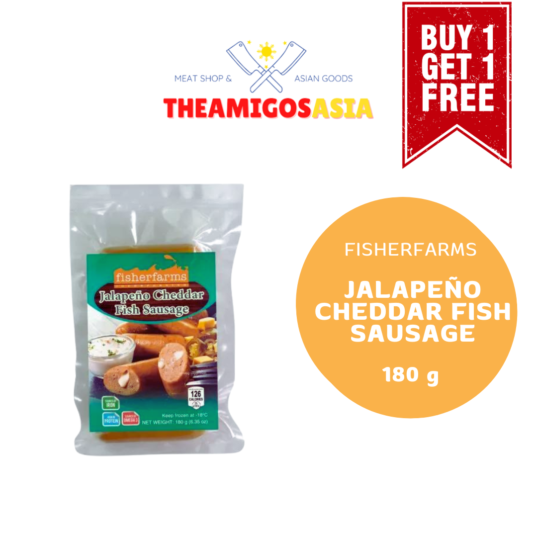 FISHERFARMS JALAPENO CHEDDAR FISH SAUSAGE
