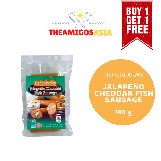 FISHERFARMS JALAPENO CHEDDAR FISH SAUSAGE