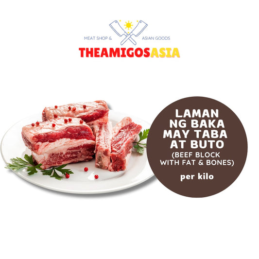 LAMAN NG BAKA MAY TABA AT BUTO (BEEF BLOCK WITH FAT & BONES)